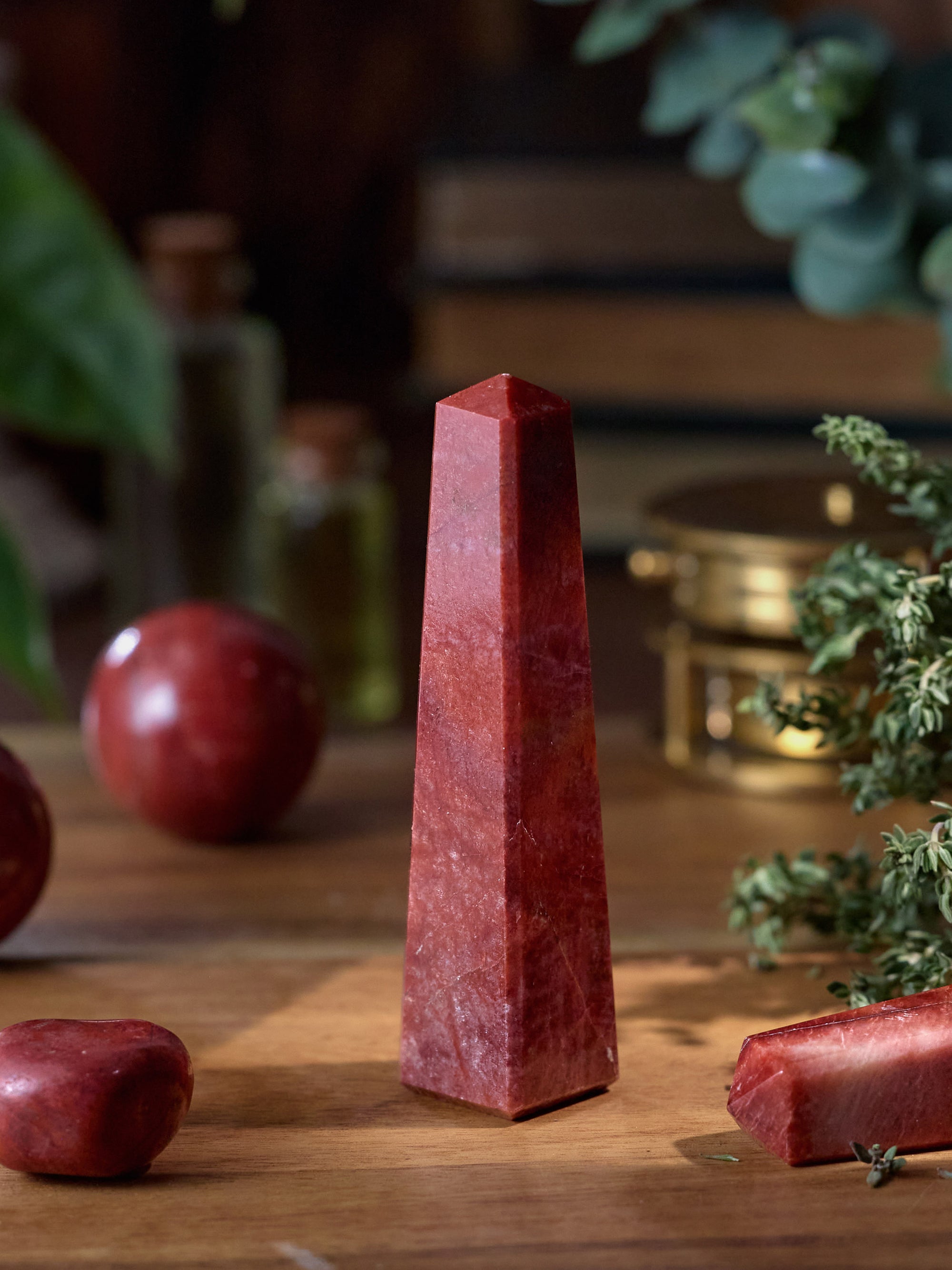 Semi-precious Gemstone - Red Jasper Tower