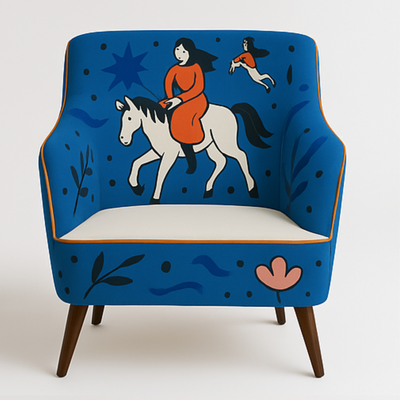 Marcello Velho In Bloom Petite Accent Chair