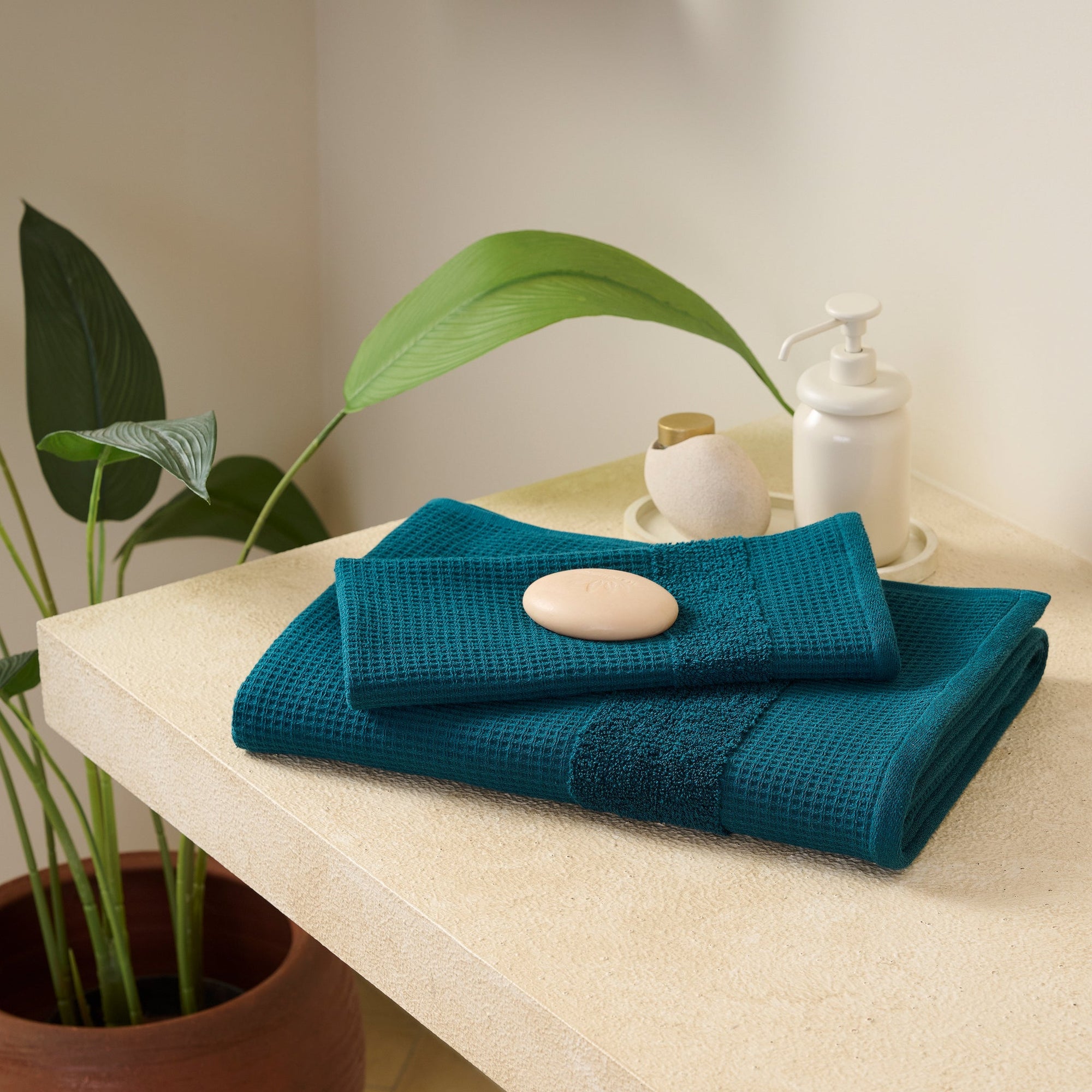 Pocket Square | Cotton | Waffle Terry | Bath Set