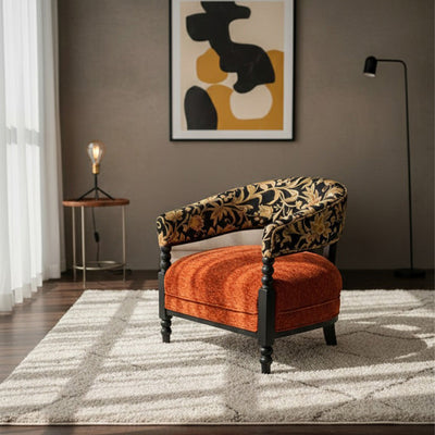 Borghese Saffron Barrel Chair