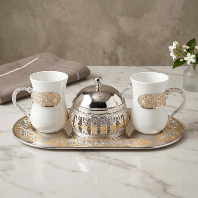 Luxe Tea Gift Set Peach Coral Peach