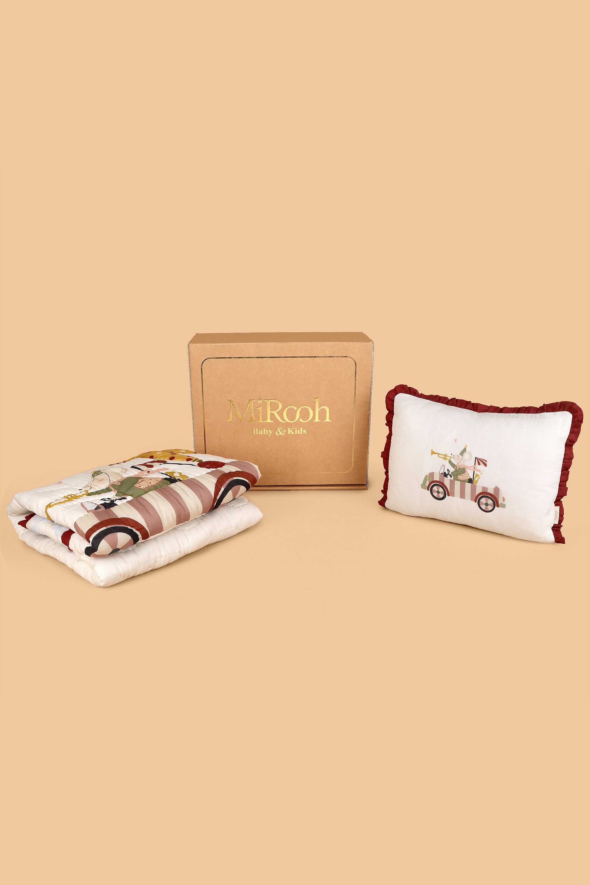 Petite Parade Baby Quilt and Pillow Gift Set