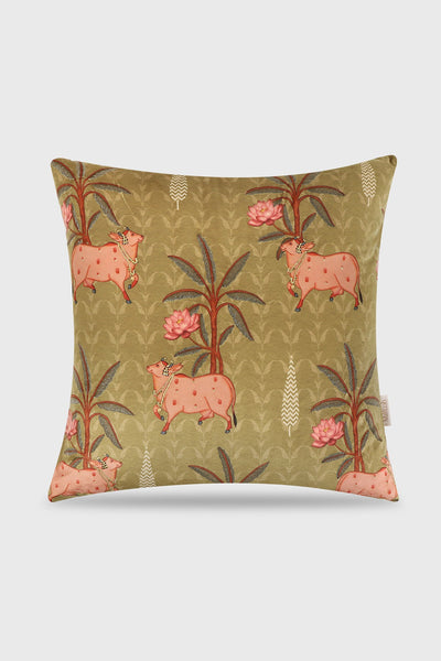 MADHUBAN MOSS GREEN CUSHION