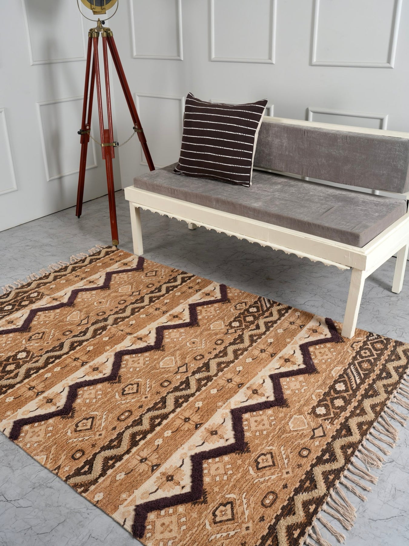 Embriodered Rug Handwoven Rugs | Elysium Embroidered Rug – The Purple Pony