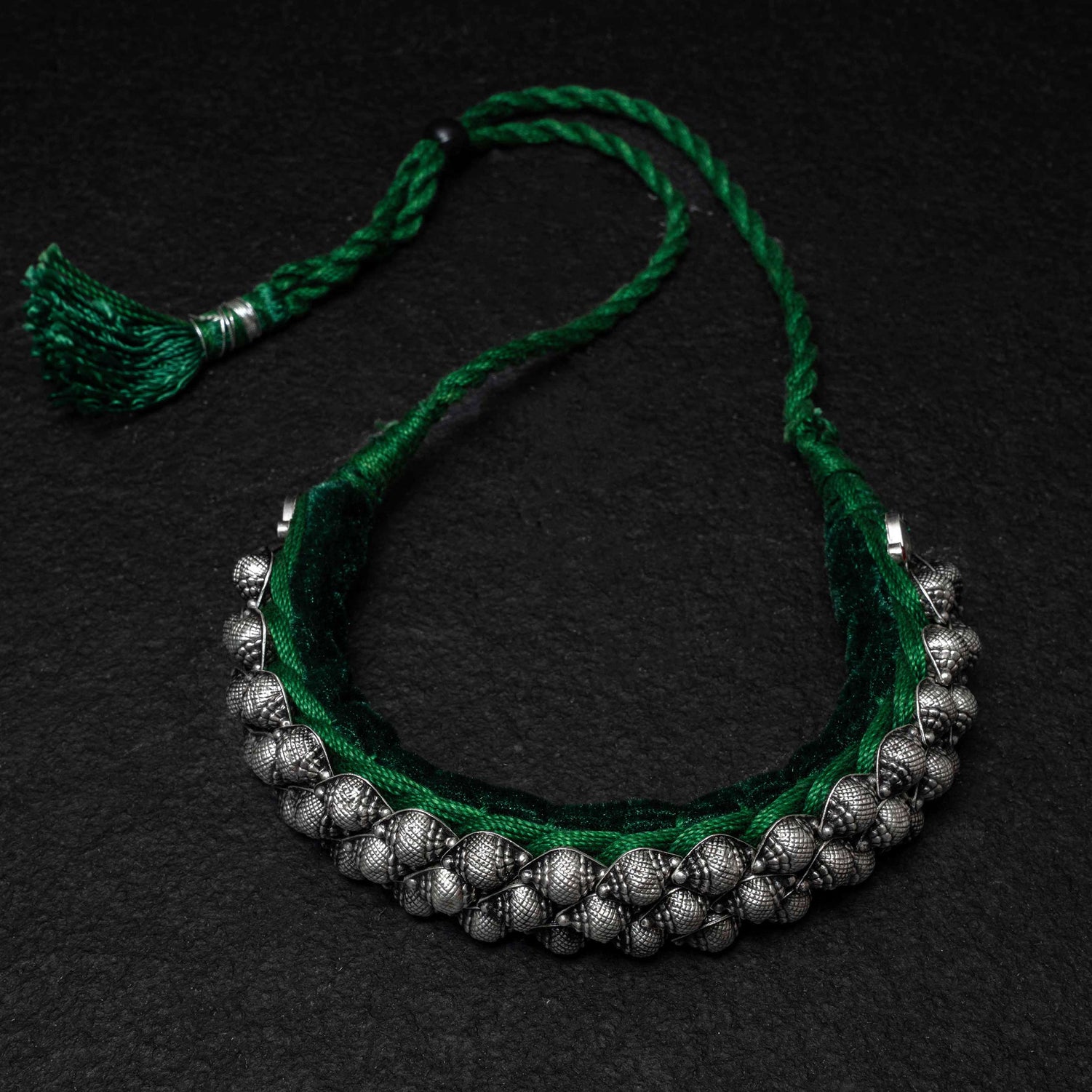 Shank Guluband Silver Choker Necklace