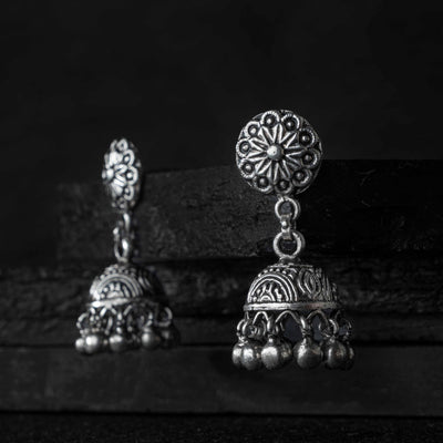 Tara Silver Jhumki Earring