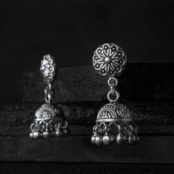 Tara Silver Jhumki Earring