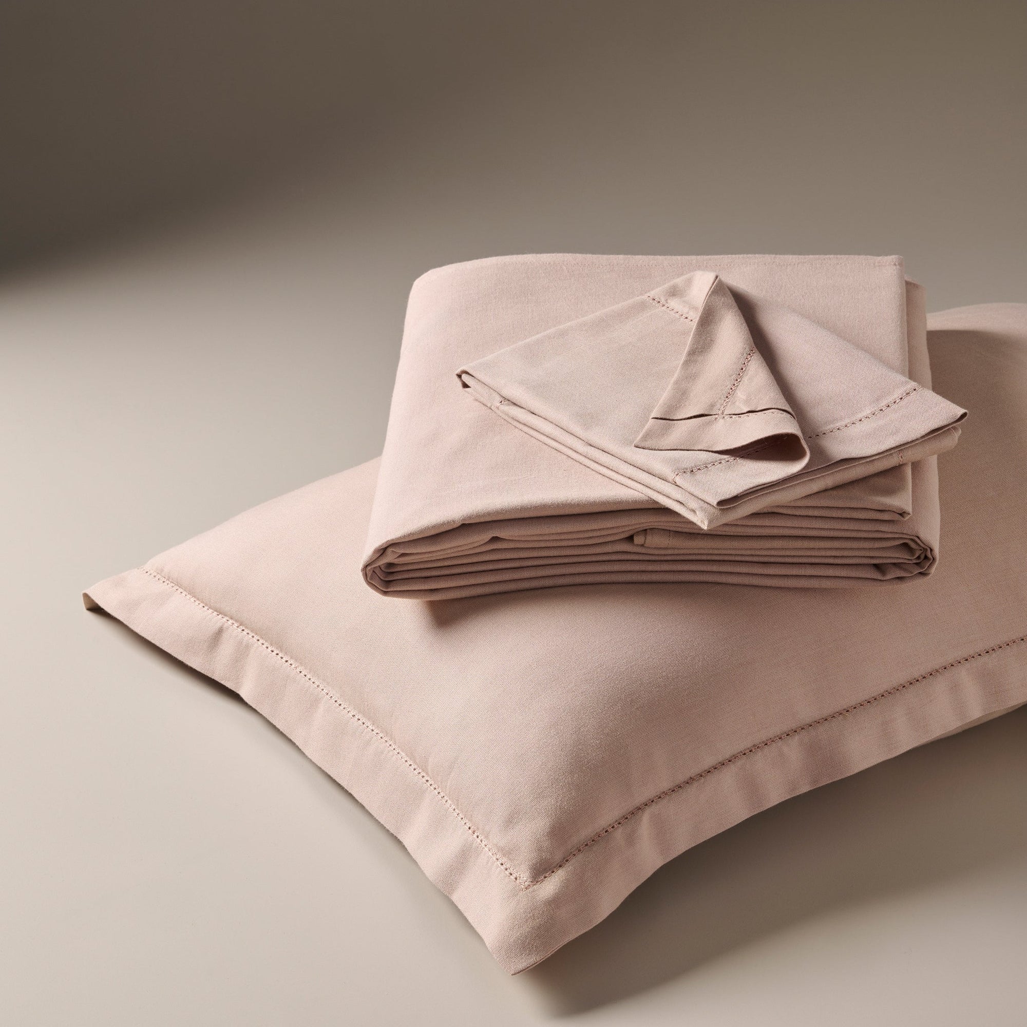 Soft Apricot | Cotton Bamboo | Chambray | Bedsheet