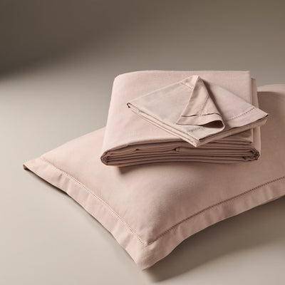 Soft Apricot | Cotton Bamboo | Chambray | Bedsheet