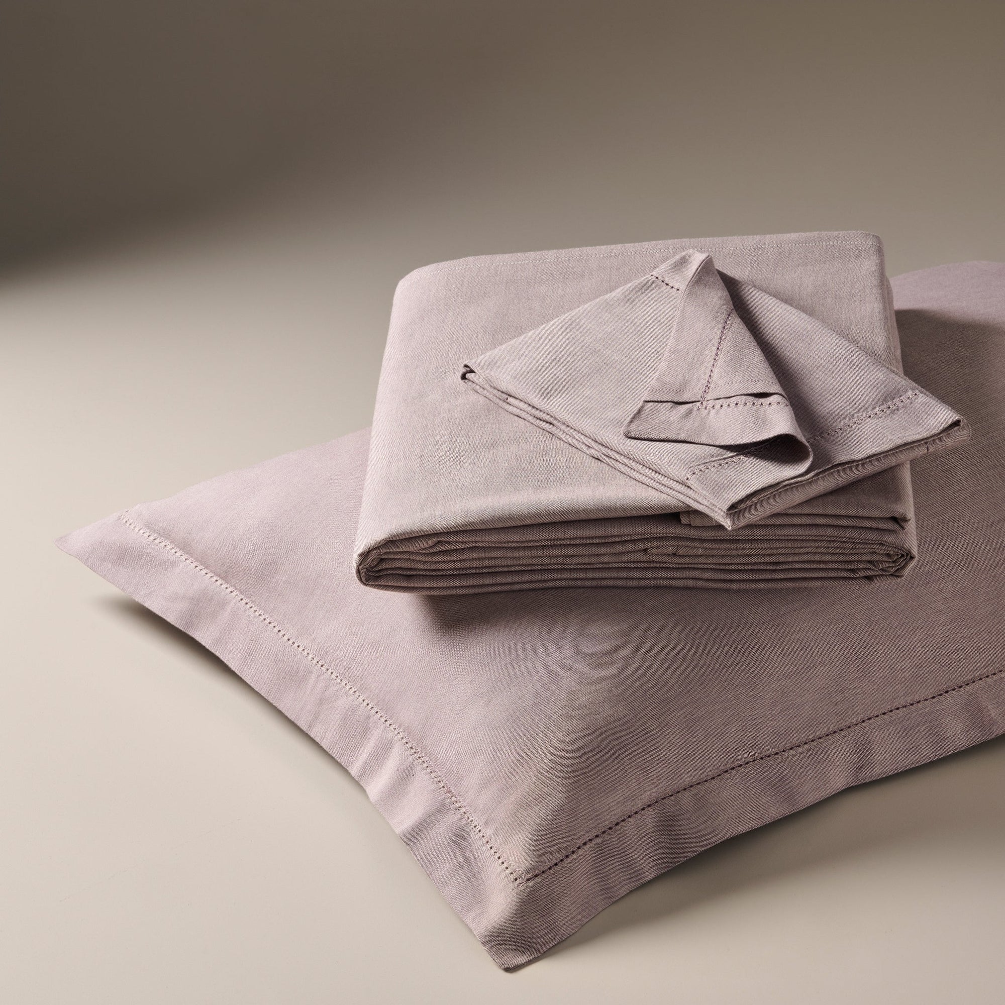 Dusty Amethyst | Cotton Bamboo | Chambray | Bedsheet