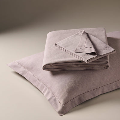 Dusty Amethyst | Cotton Bamboo | Chambray | Bedsheet