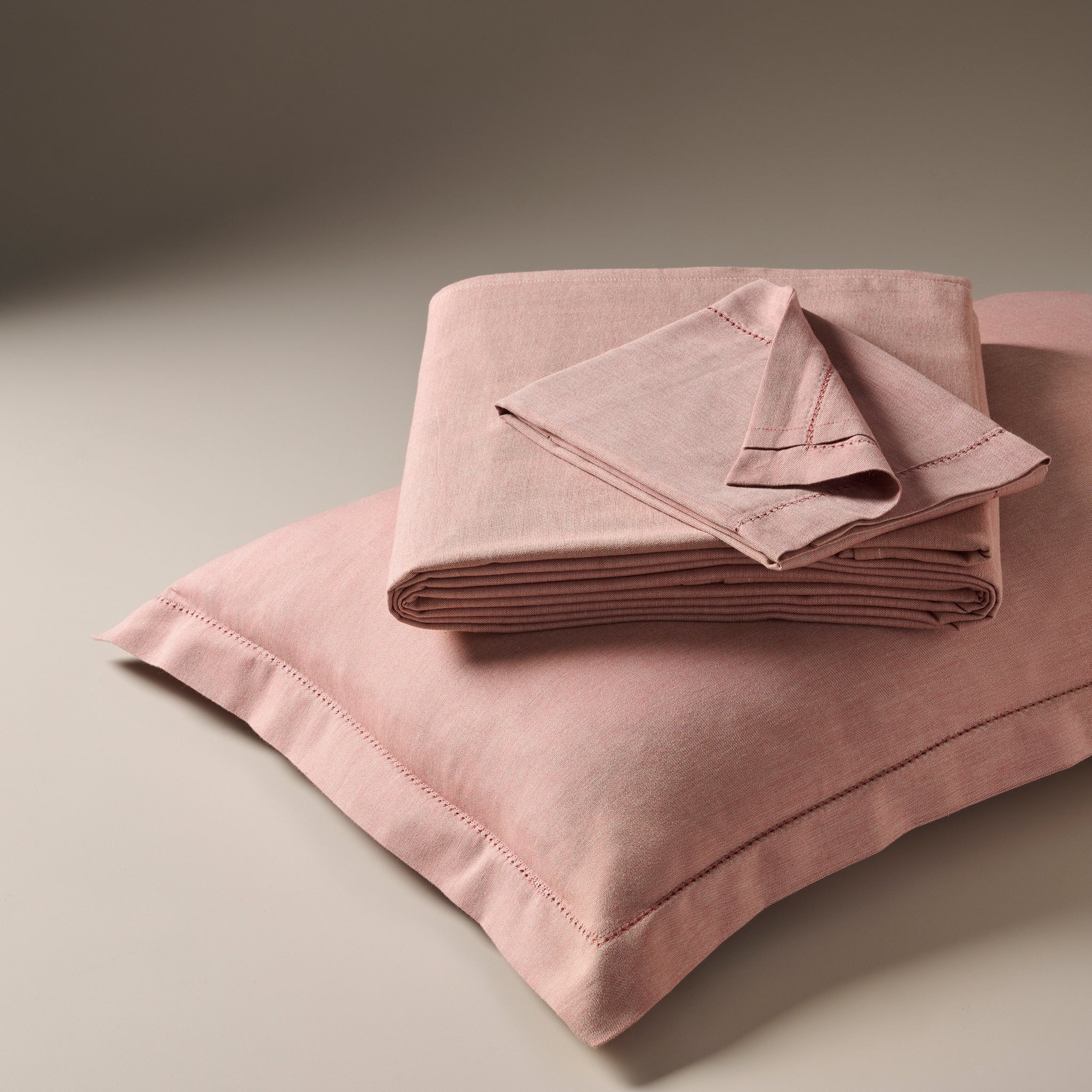 Rustic Terracotta | Cotton Bamboo | Chambray | Bedsheet