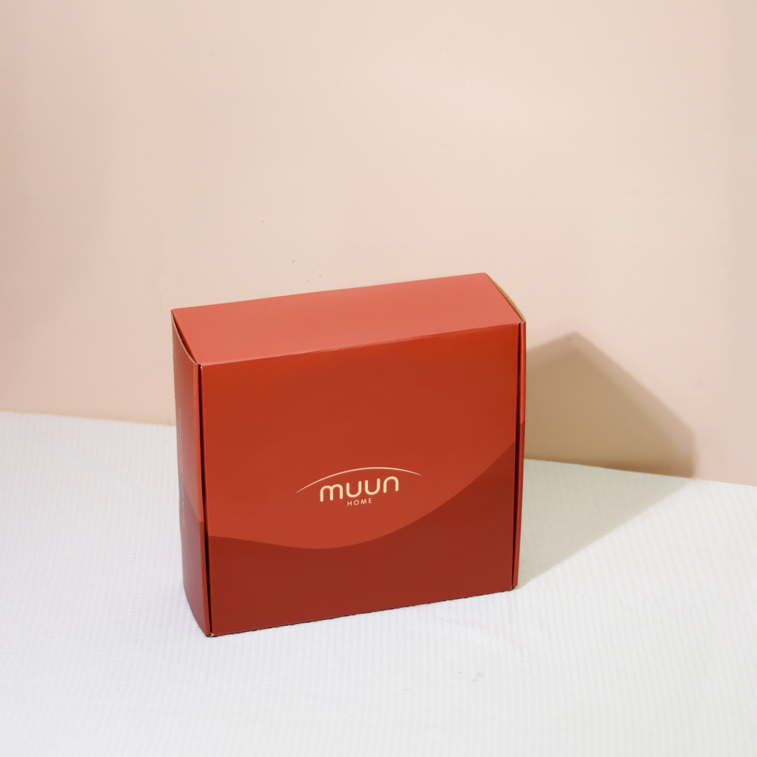 Glass Festive Gift Box - Tall Diya, Short Diya and Bell