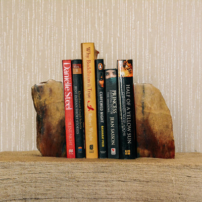 Semi Precious Book End Set - Yellow