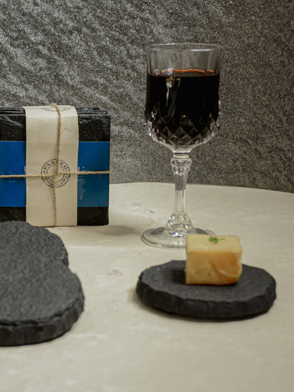 Coasters Set of 4 - Slate Round