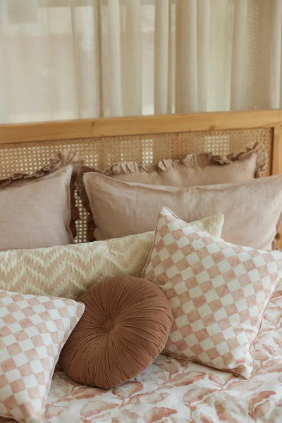 Cuddle Spice Velvet Round Cushion SanctuaryLiving