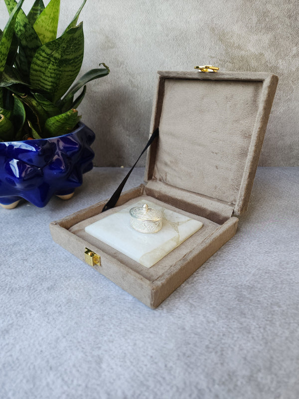 Quartz Silver Pearl Set - Small