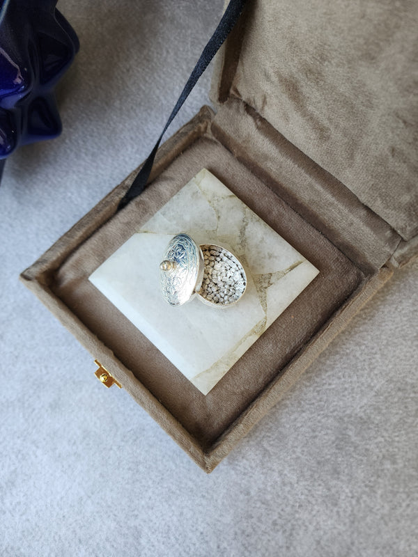 Quartz Silver Pearl Set - Small