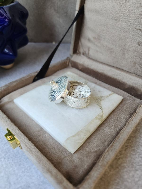 Quartz Silver Pearl Set - Small