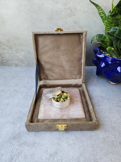 Rose Quartz Whole Elaichi Set Big
