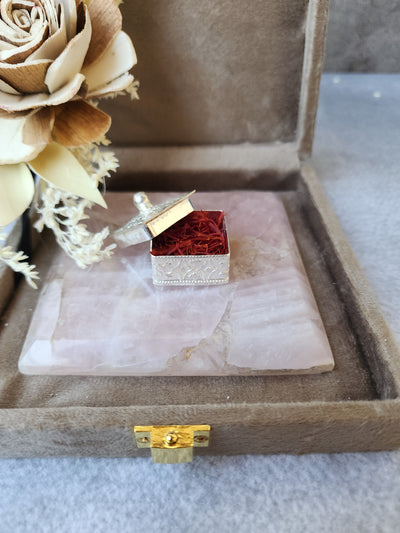 Rose Quartz Square Kesar Set - Small