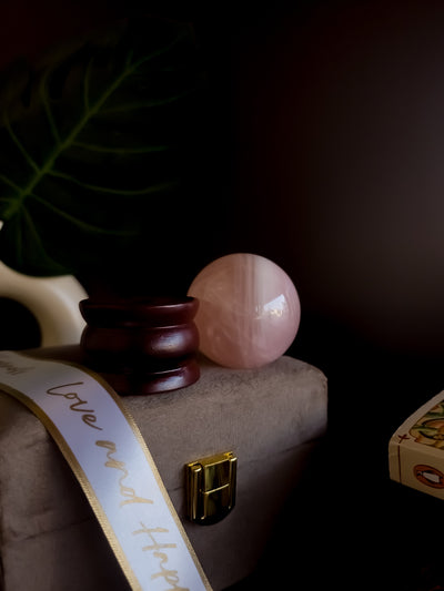 Rose Quartz Healing Decor Accent