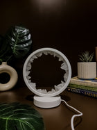 White Quartz Crystal Lamp