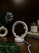 White Quartz Crystal Lamp