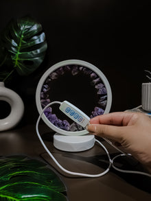 Amethyst Gemstone Crytsal Lamp
