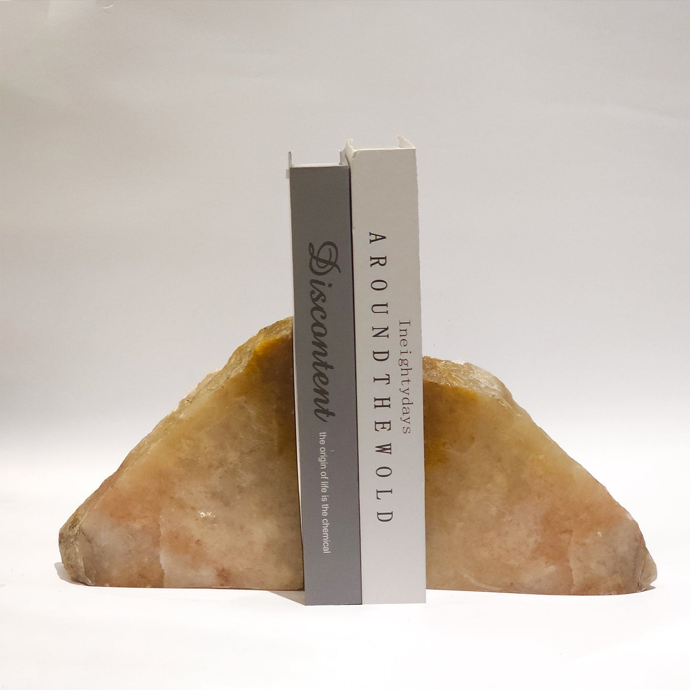 Semi Precious Book End Set - Yellow