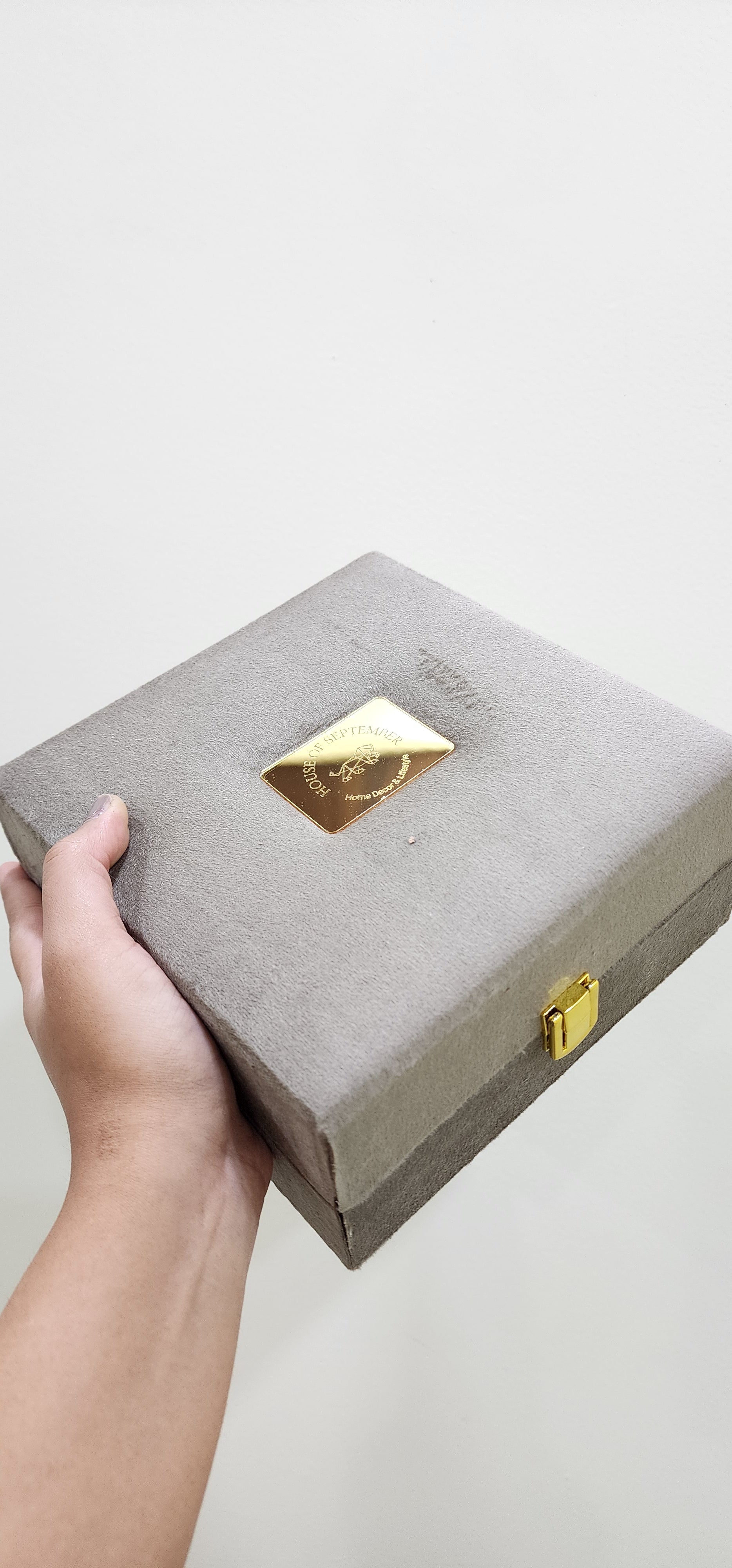 Agate Coaster Set Of 2 - Pink with Gold Plated edge