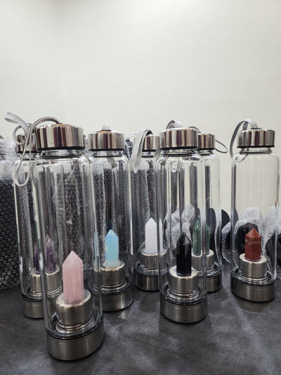Unique crystal water bottle