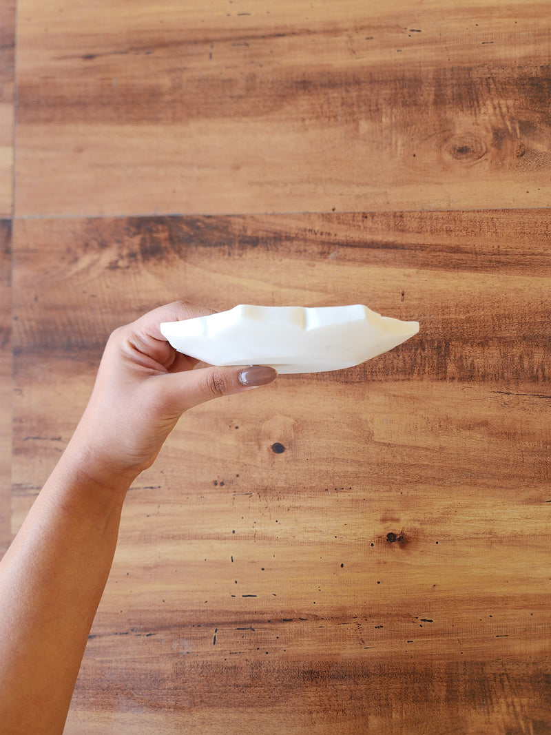 Lotus Marble Urli Candle Holder - Festive Luxury Décor Accent