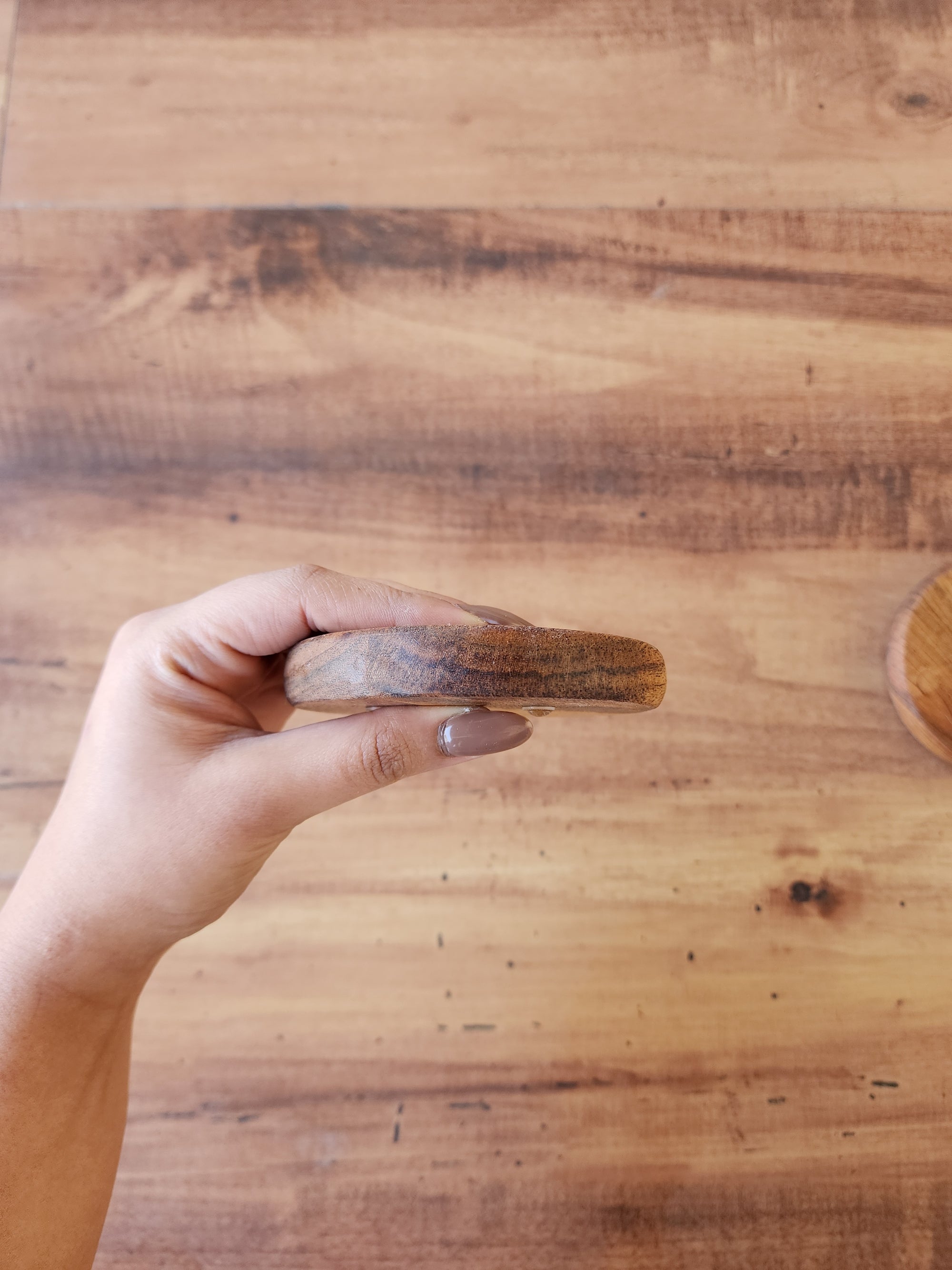 Round Acacia Wood Coasters - Natural Minimal Tableware (Set of 4)