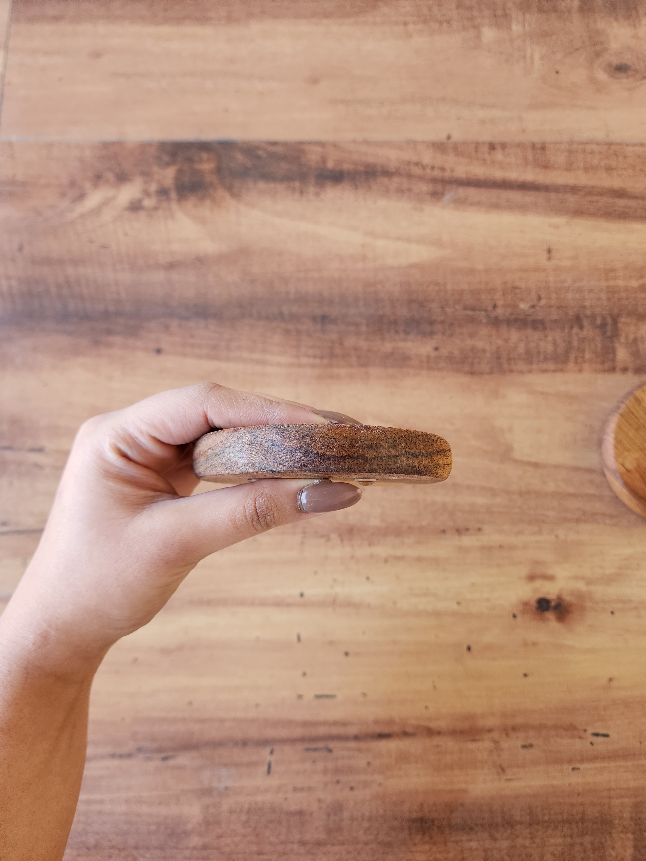 Round Acacia Wood Coasters - Natural Minimal Tableware (Set of 4)