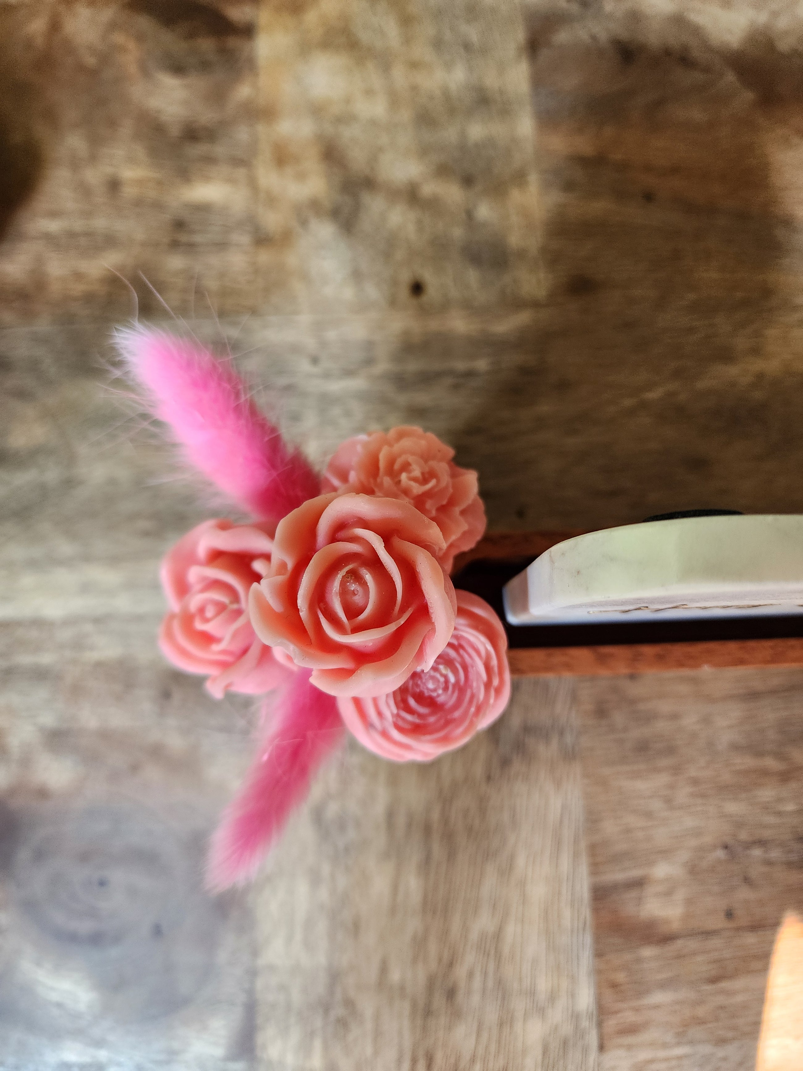 Happy Anniversary Marble Décor Candle Bouquet - Celebration Gift Set