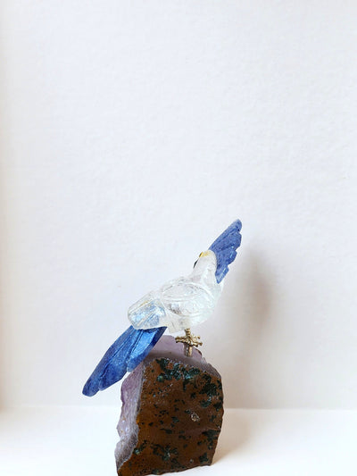 Real Gemstone Bird Décor