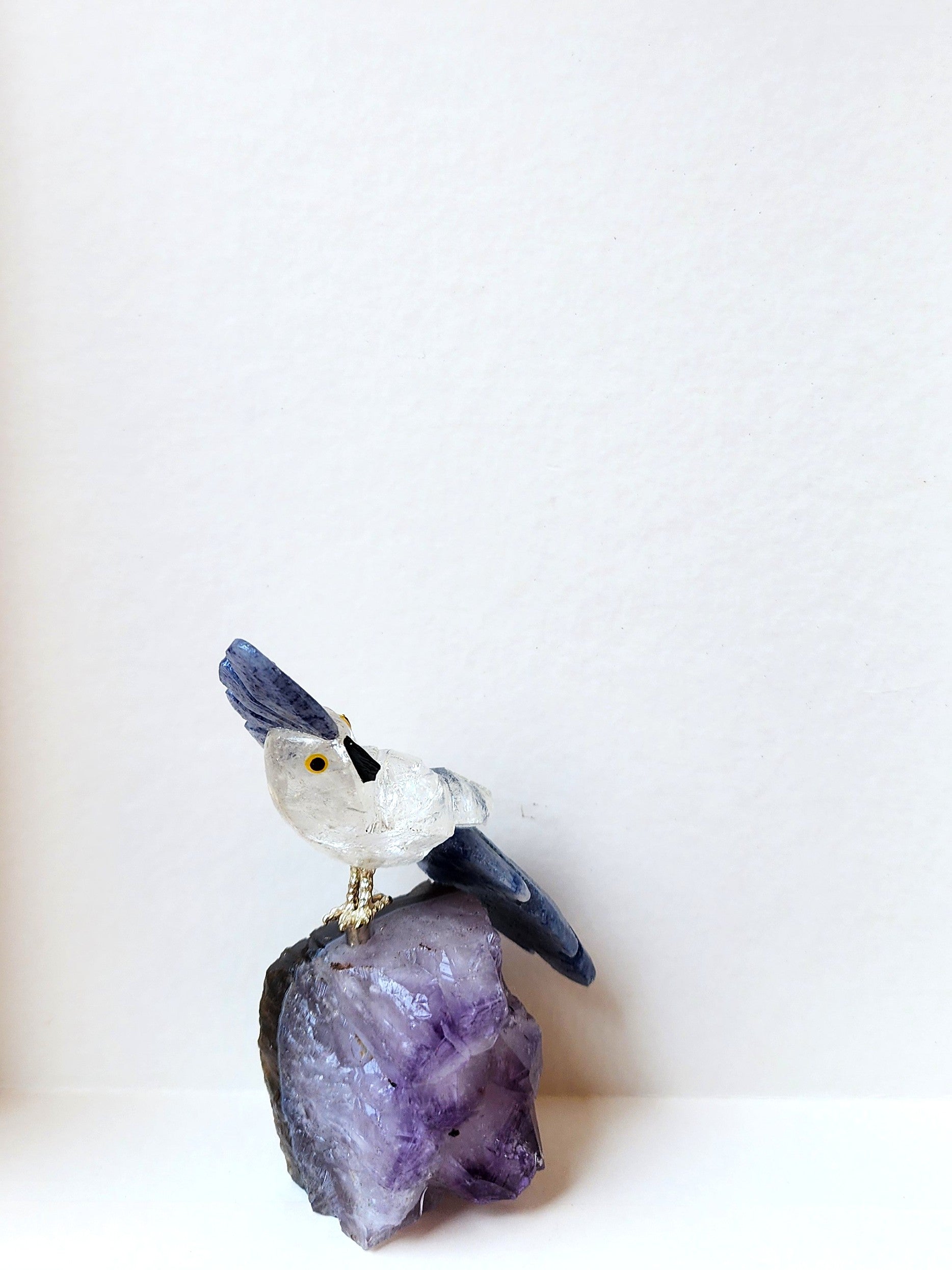 Real Gemstone Bird Décor