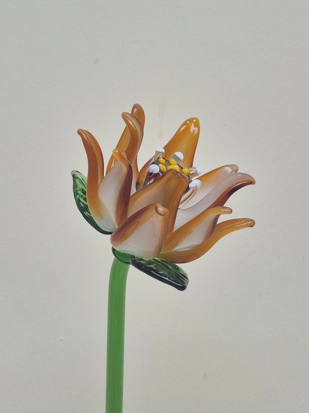 Ember Clematis- Hand-Blown Glass Flower