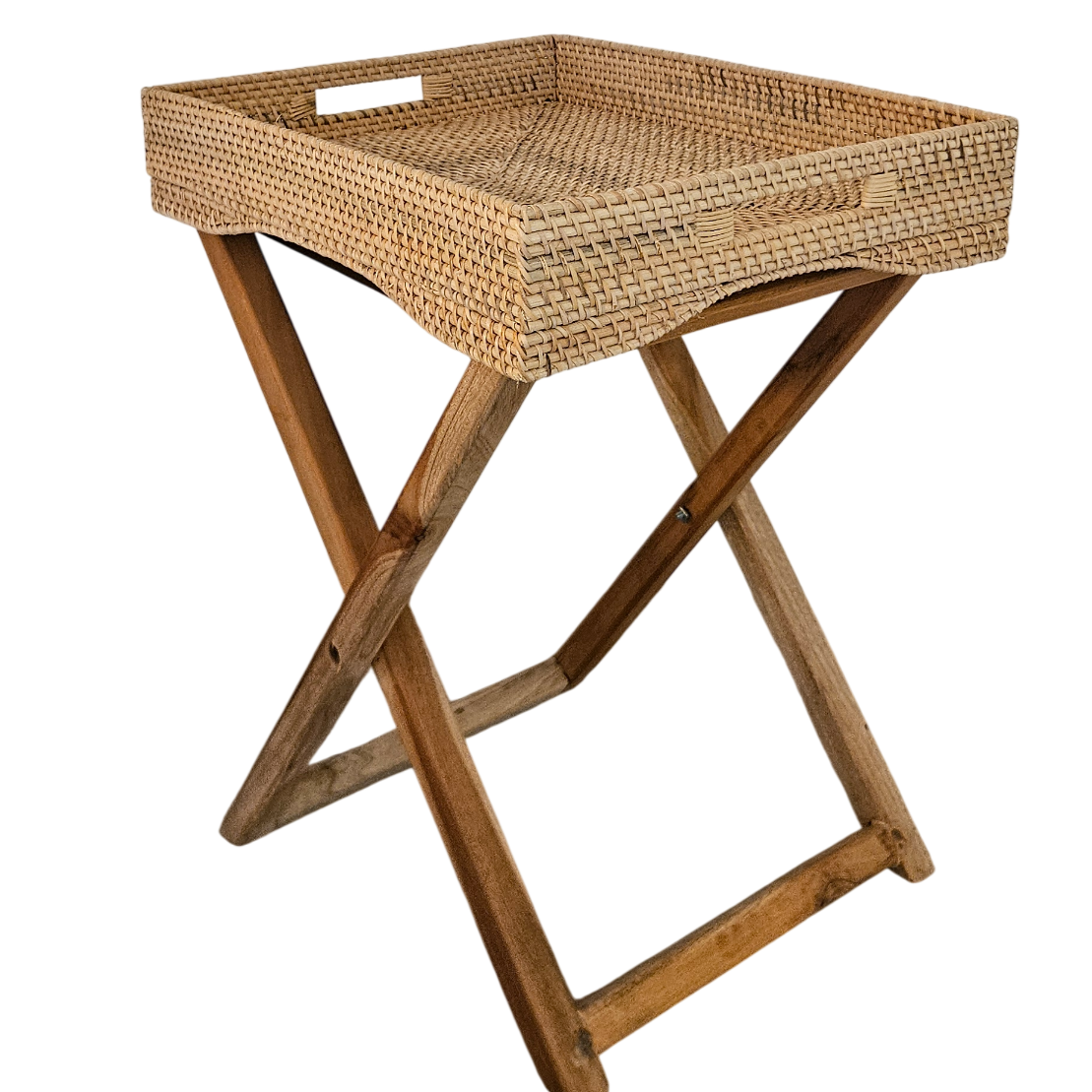 TRAY WITH WOODEN STAND