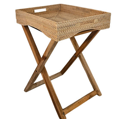 TRAY WITH WOODEN STAND