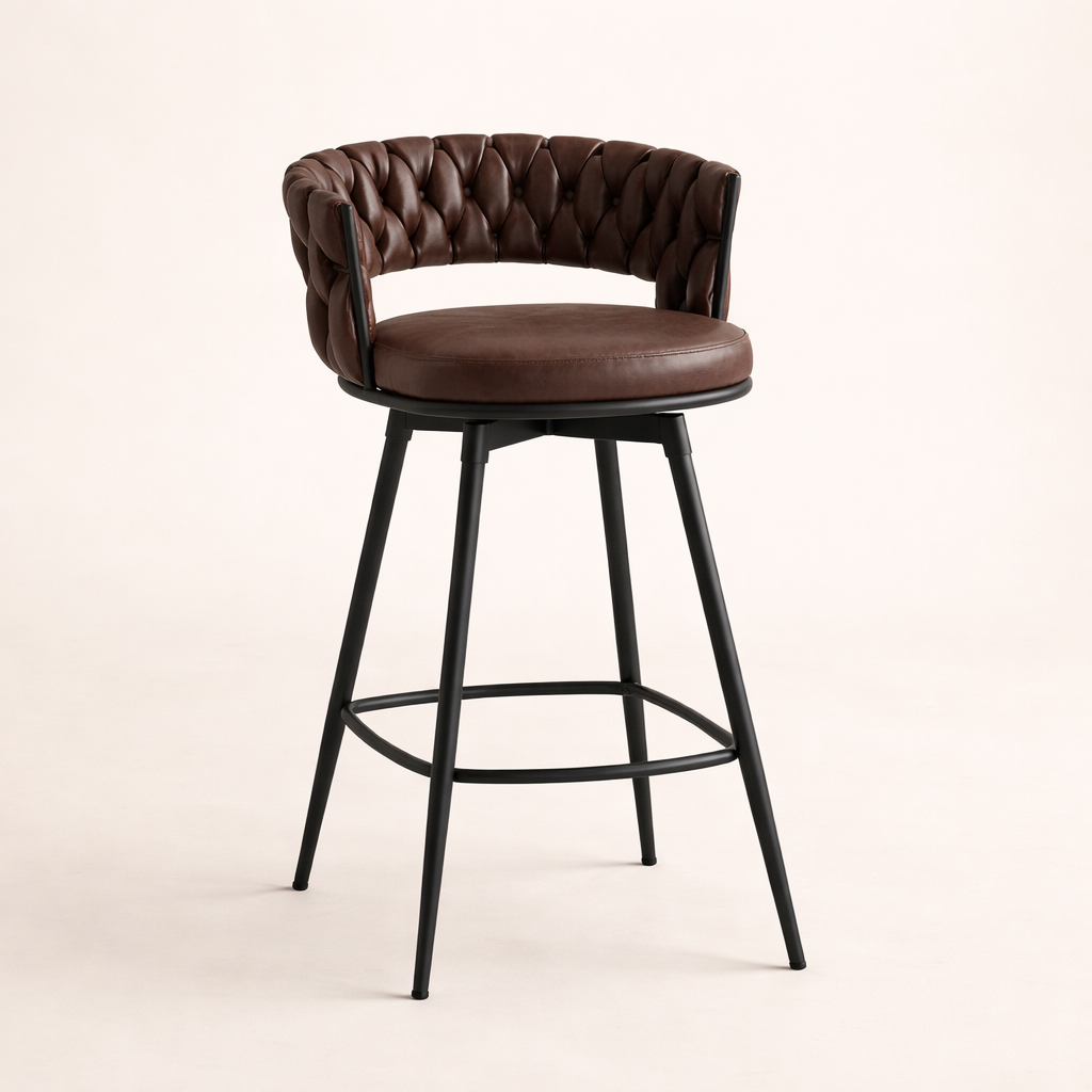 Presley Bar Stool - Dark Brown