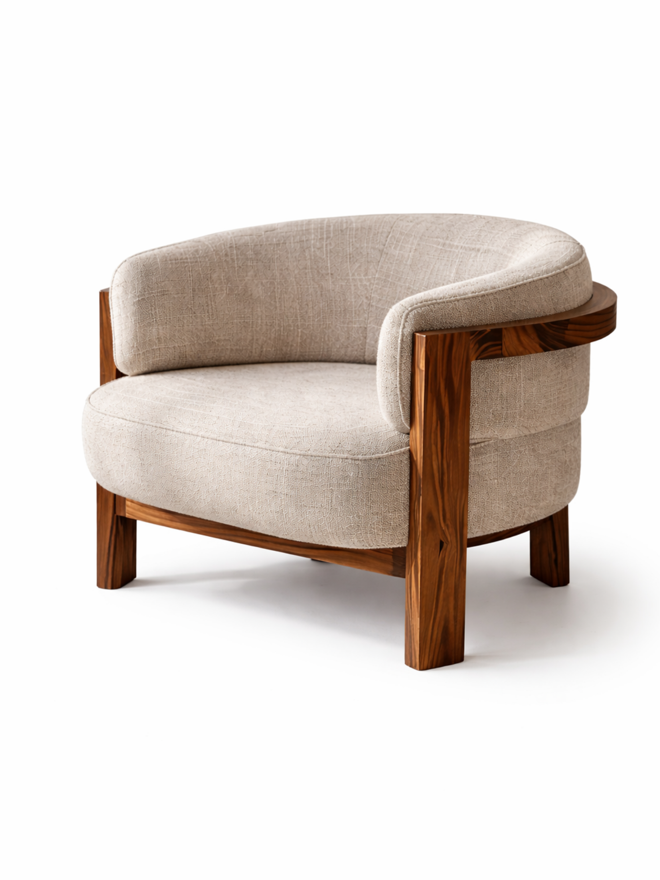 Elra Solid Teak Wood Accent Chair