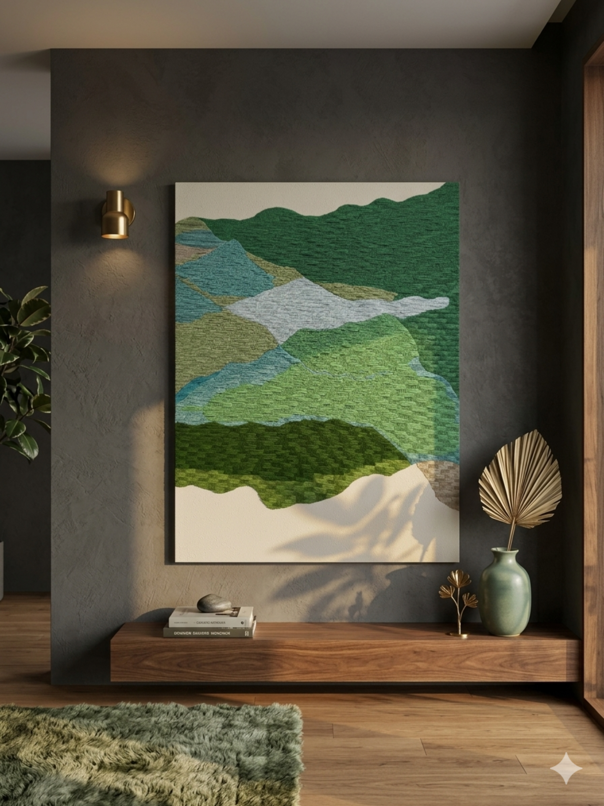Horizon Tapestry Acrylic Wool Modern Wall Art