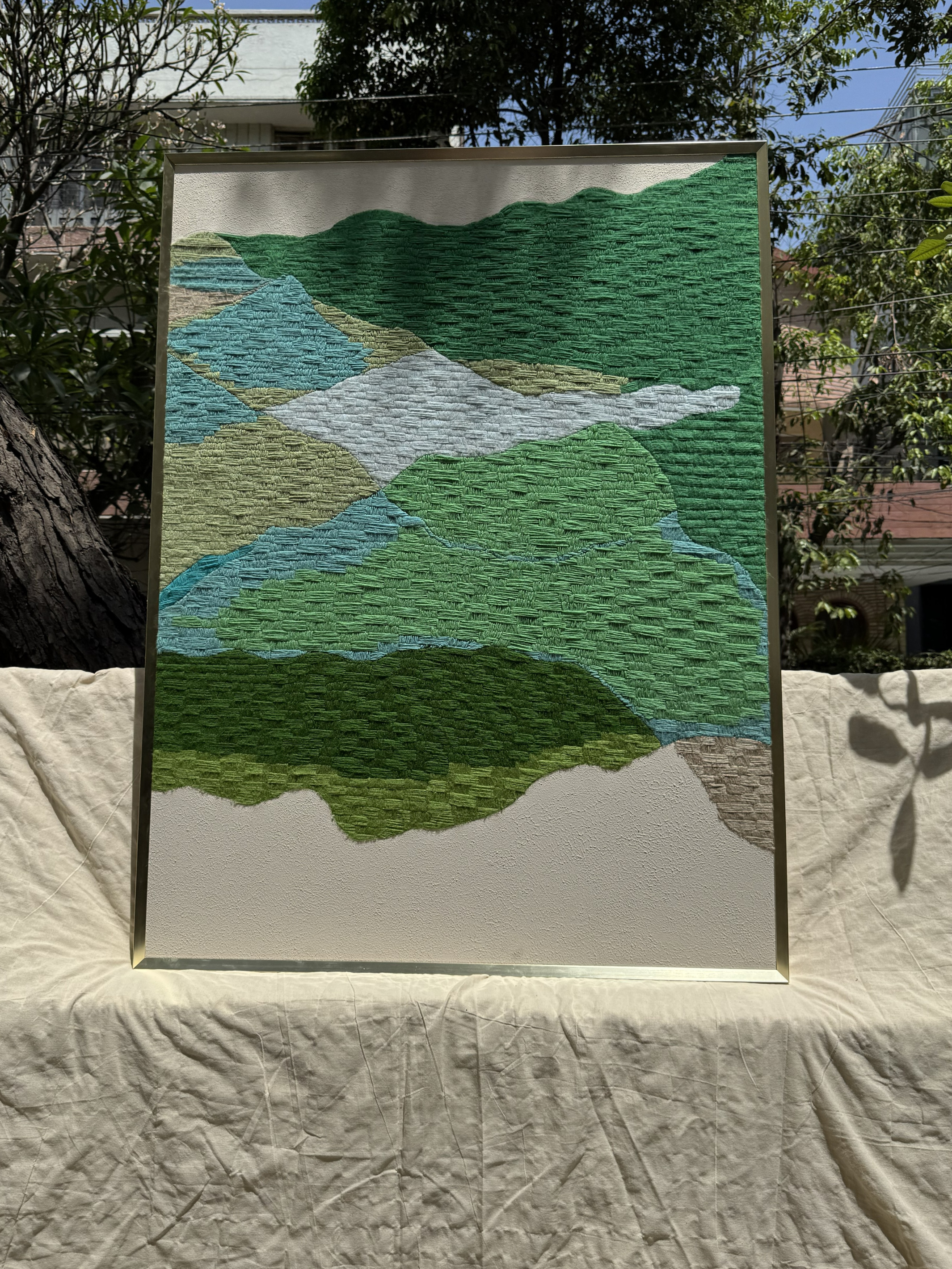 Horizon Tapestry Acrylic Wool Modern Wall Art