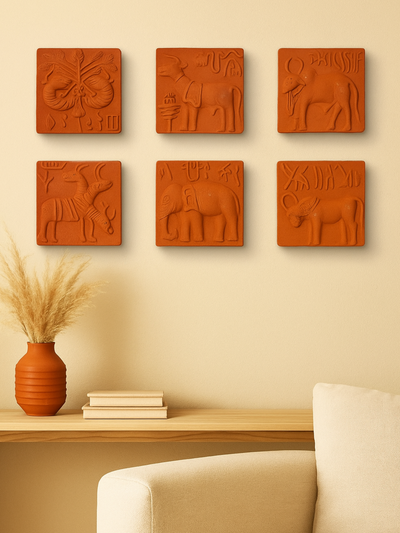 Tribal Spiritis Handmade Terracotta Wall Decor for Interiors