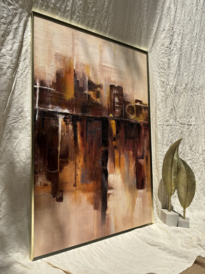 Burnt Residue Modern Textured Wall Art for Stylish Homes