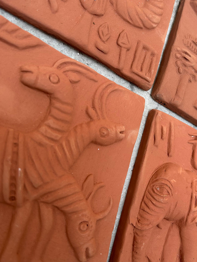 Tribal Spiritis Handmade Terracotta Wall Decor for Interiors