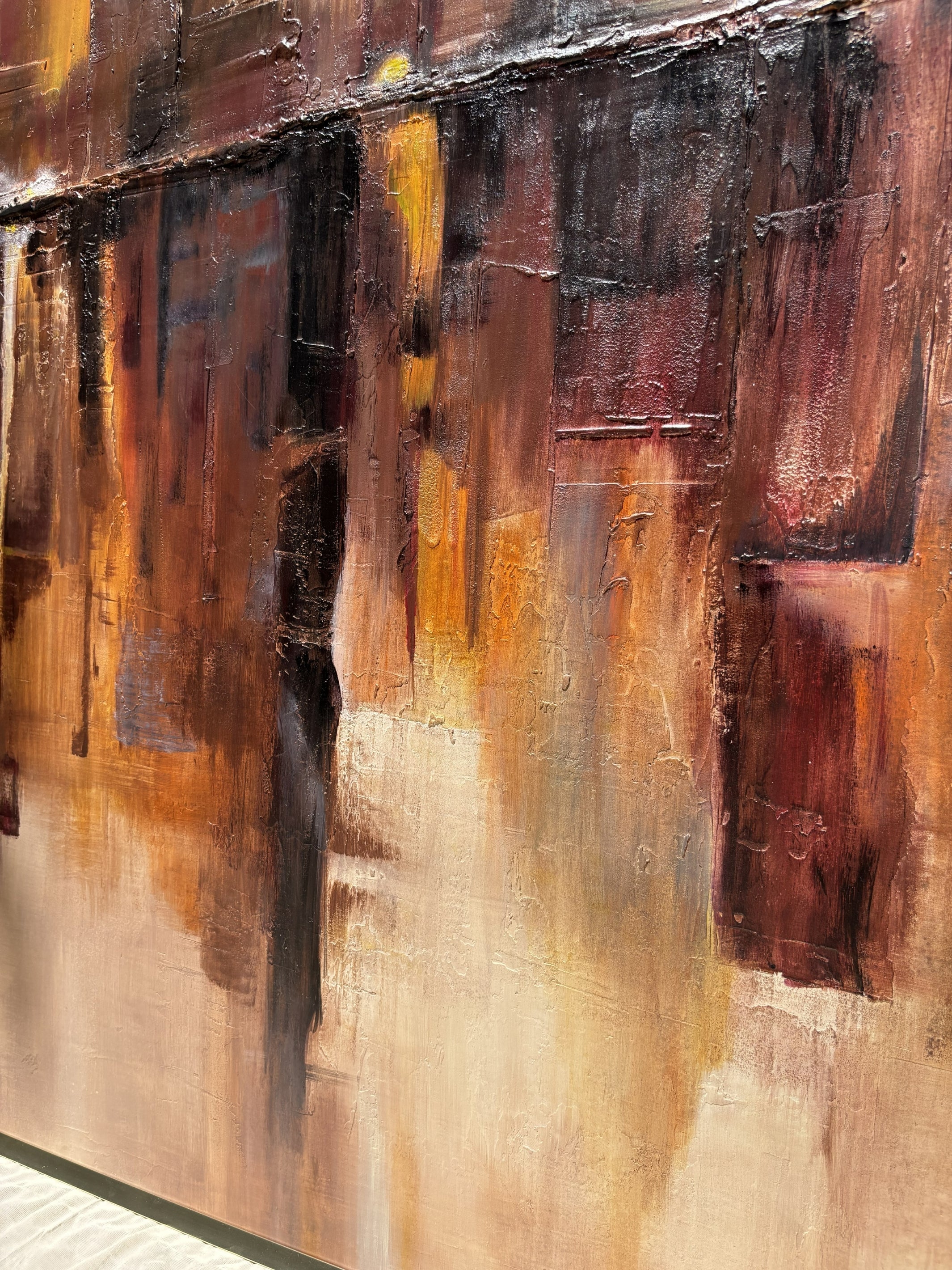 Burnt Residue Modern Textured Wall Art for Stylish Homes