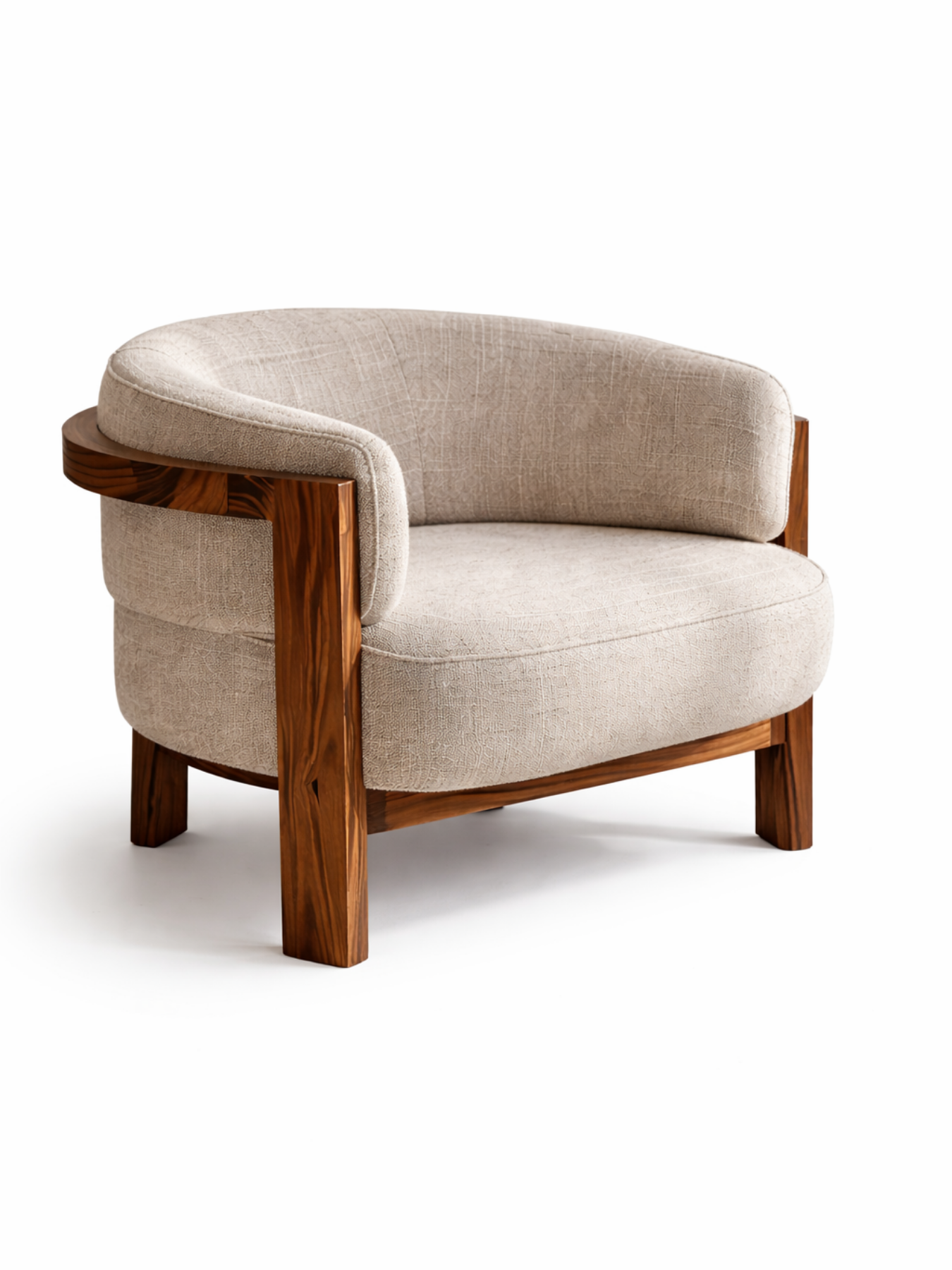 Elra Solid Teak Wood Accent Chair